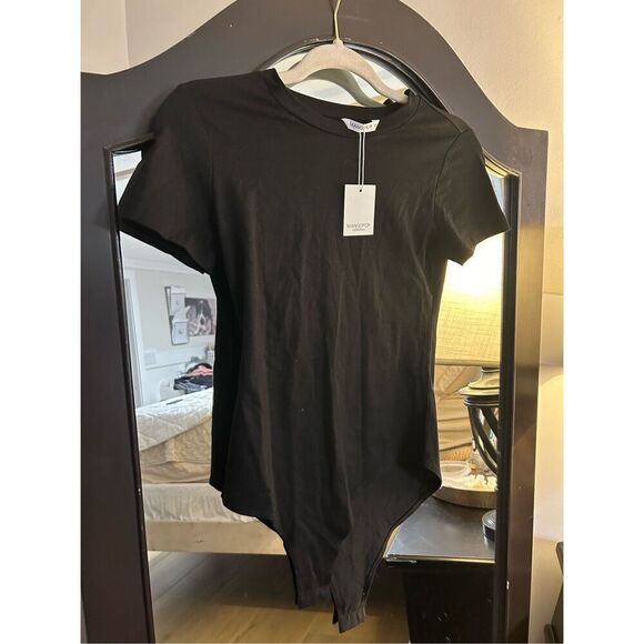 NEW MANGOPOP Round Neck Short Sleeve Bodysuit XS - Picture 6 of 6